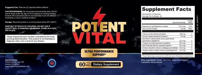 PotentVitalduct Label